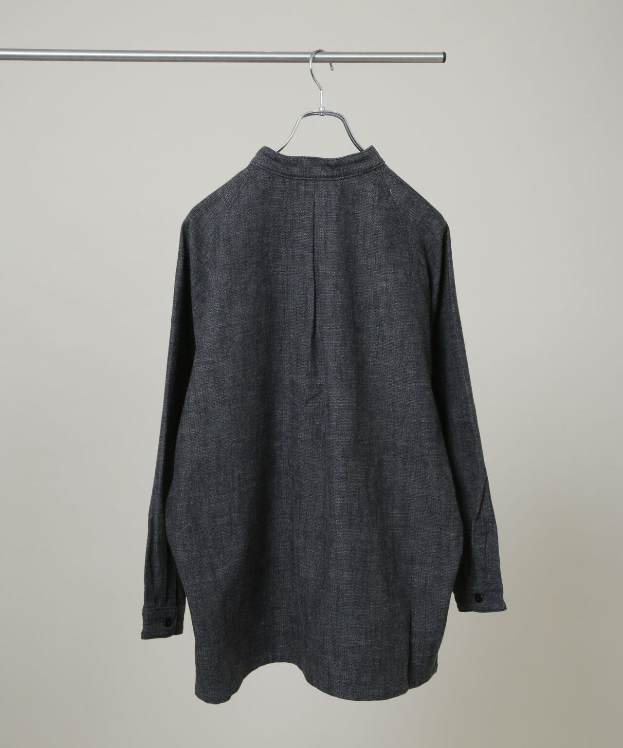 HAVERSACK/C/Wオールドヘリンボーンスタンドカラーシャツアウター 6706112012