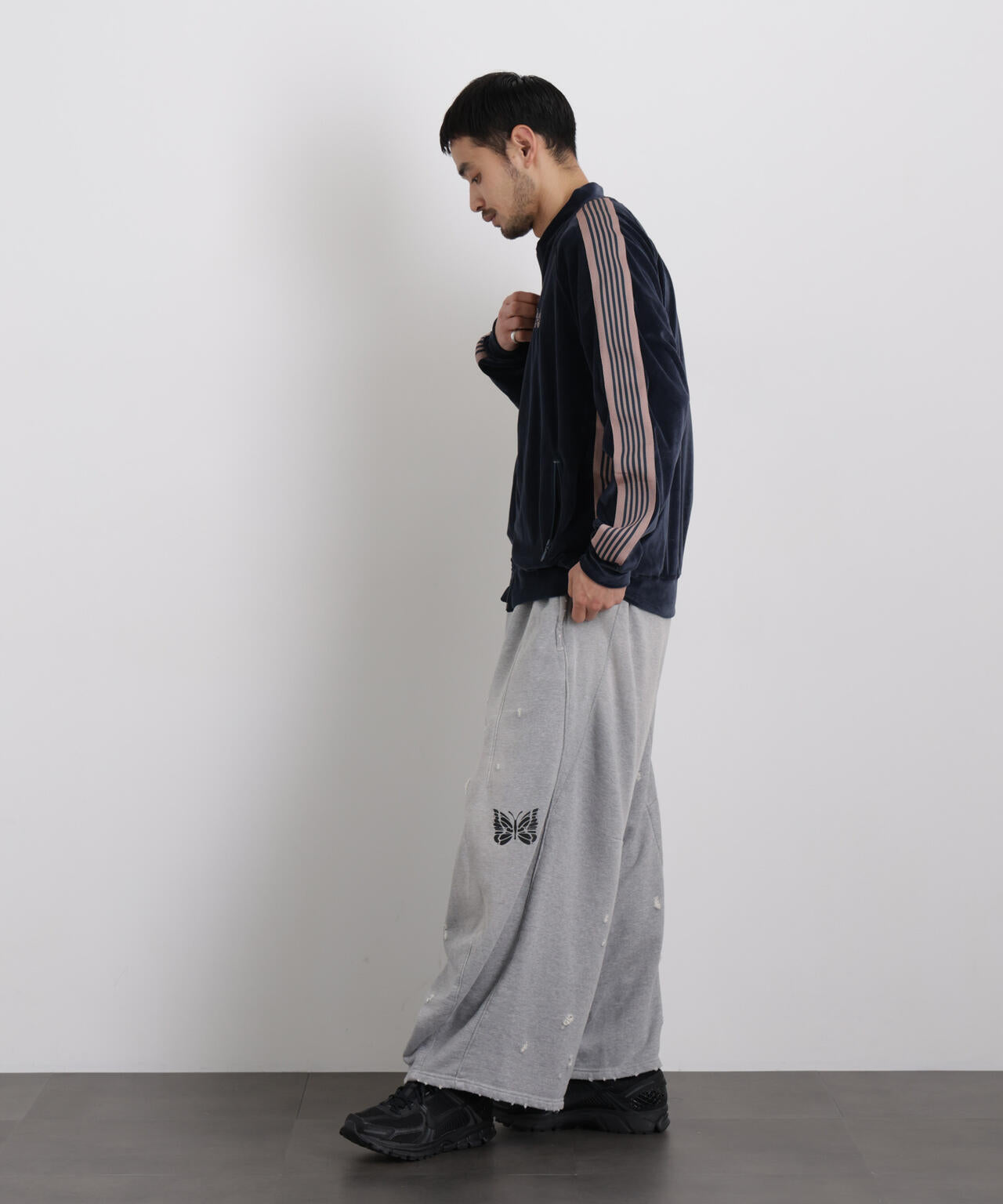 Needles/Rib Collar Track Jacket-Velour 6706112020