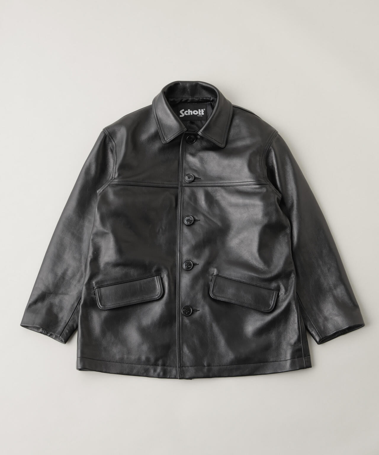 Schott/別注 LEATHER CAR COAT 6706113001