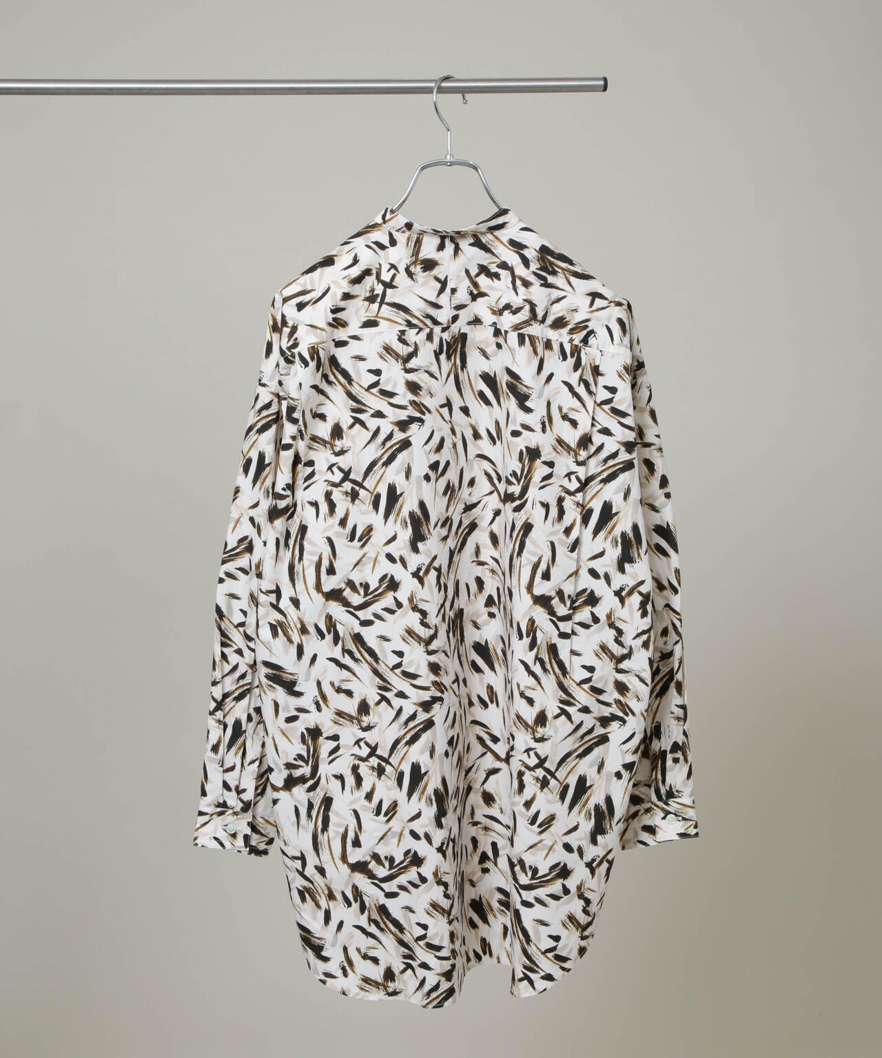 HAVERSACK/ブラッシュプリント バンドカラーシャツ 6706120012