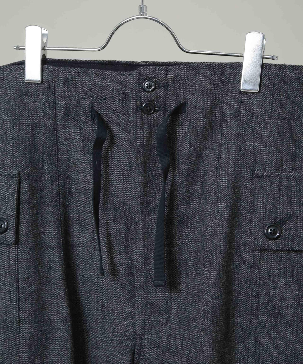 HAVERSACK/C/Wオールドヘリンボーン アーミーワイドパンツ 6706127013