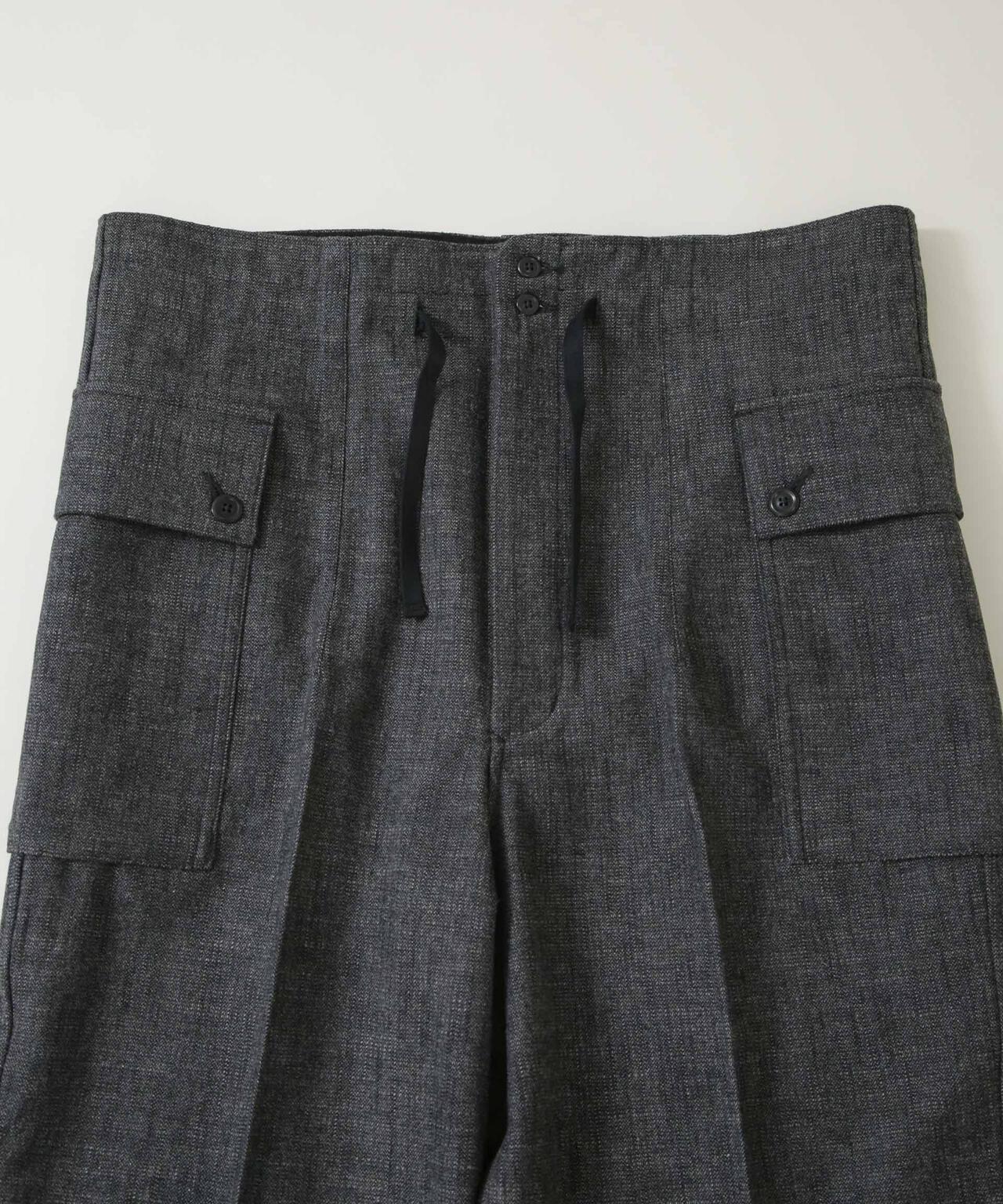 HAVERSACK/C/Wオールドヘリンボーン アーミーワイドパンツ 6706127013