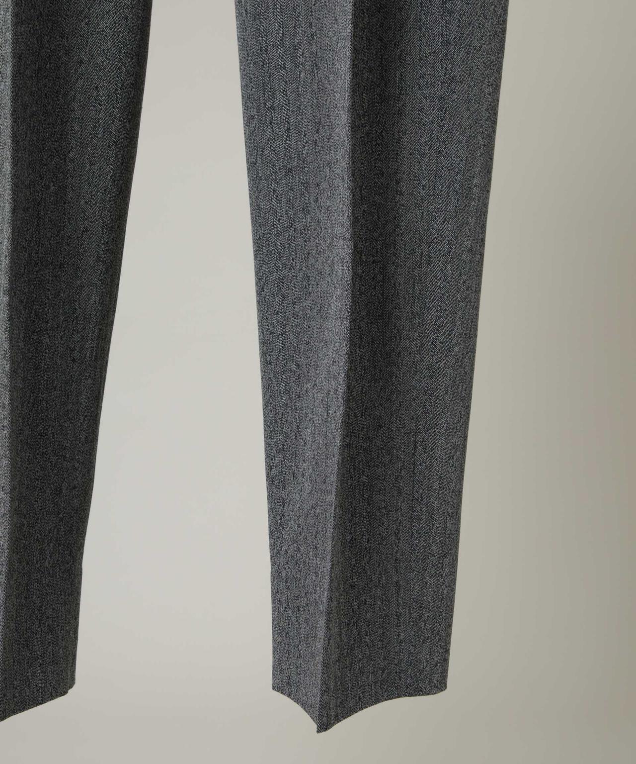 ULTERIOR/WOOL WASHI H/B TUCKED TROUSERS 6706127027
