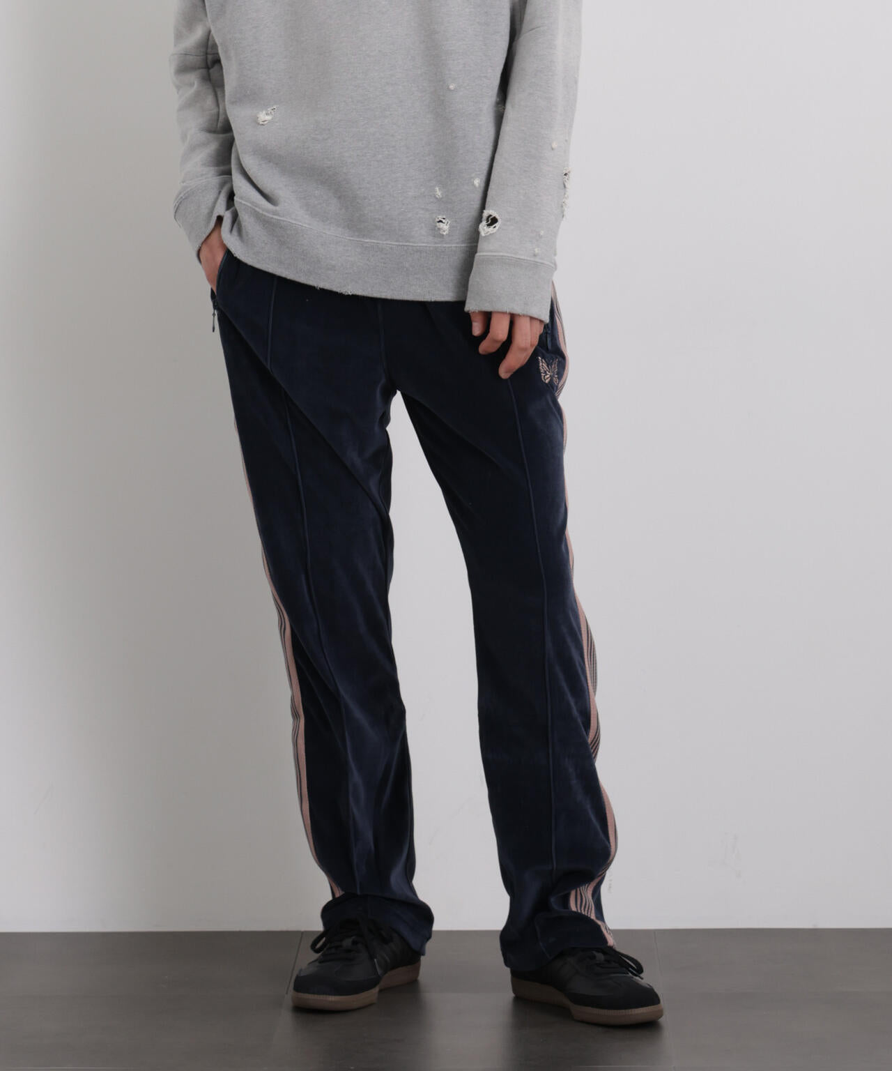 Needles/Narrow Track Pant - Velour 6706127030