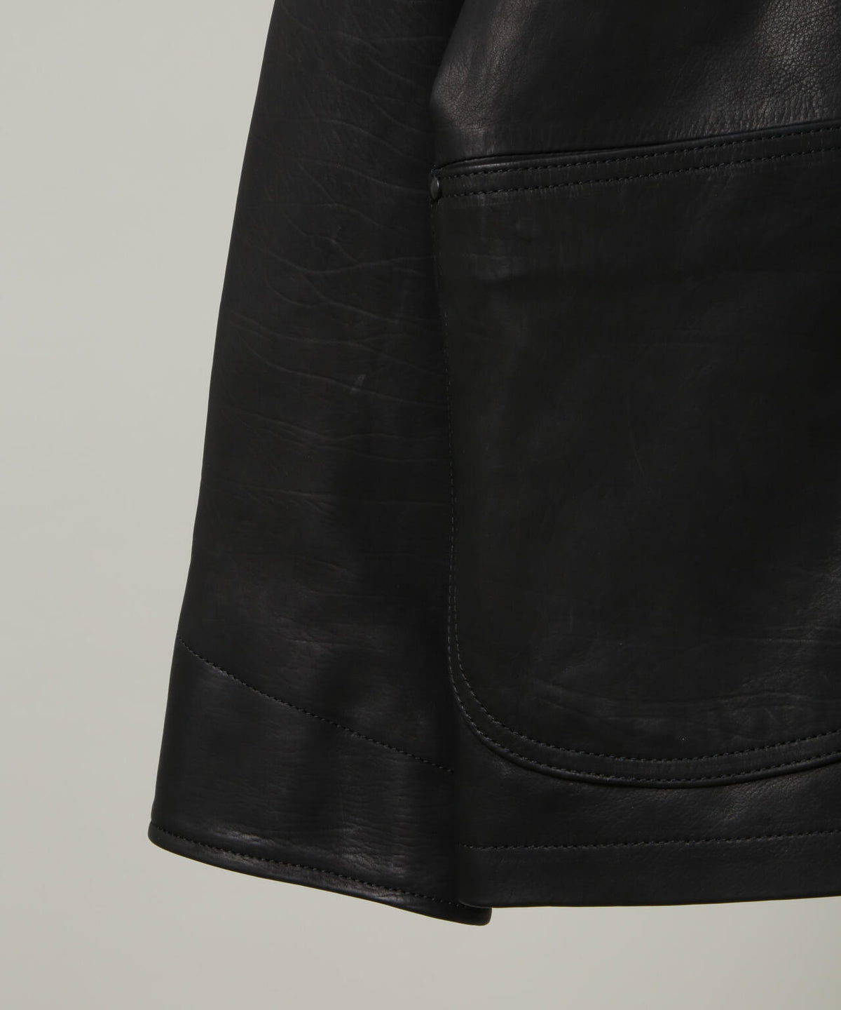 ULTERIOR/CALF LEATHER COVERALL JKT 6706213020