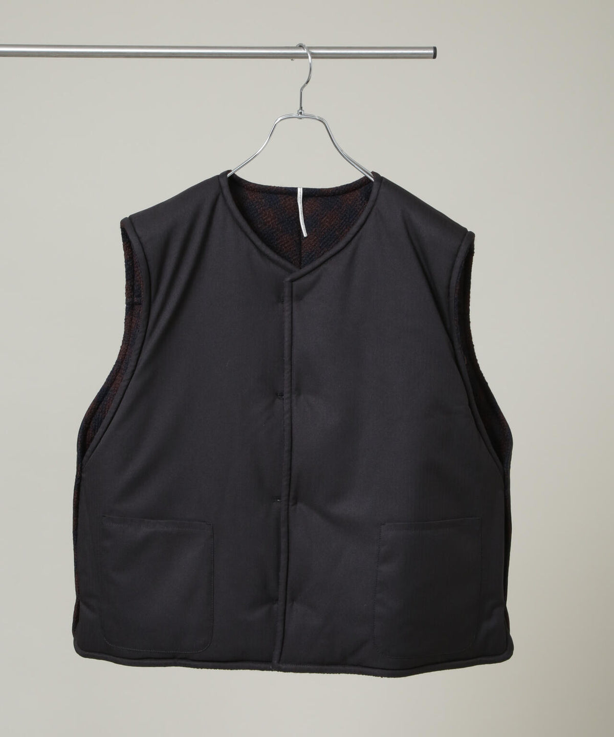 m's braque/4 BUTTON PADDED OUTER-VEST 6706225004