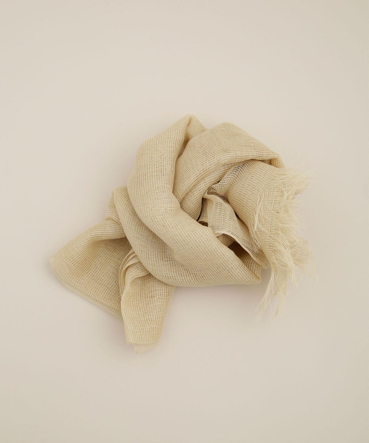 THROW/MARGARET リネンコットンメッシュストール 6712141135