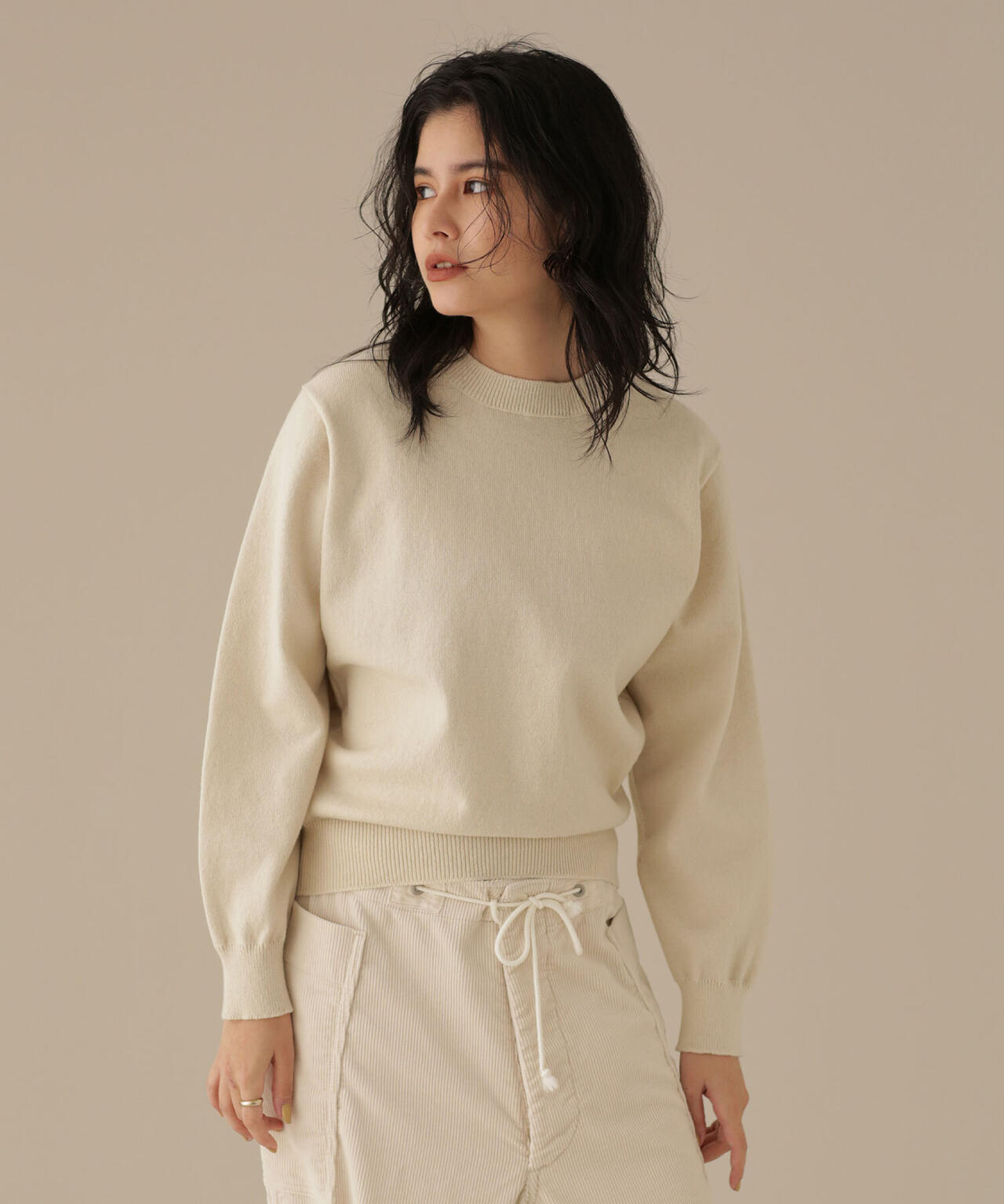 YONETOMI/別注 RIGID CASHMERE KNIT P/O