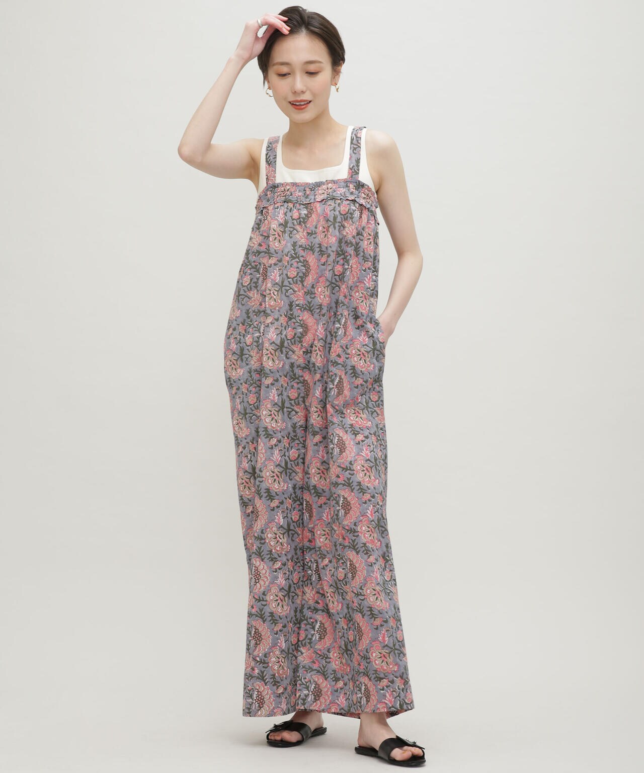 H.A.O/Block Print Jumpsuit 6713119075