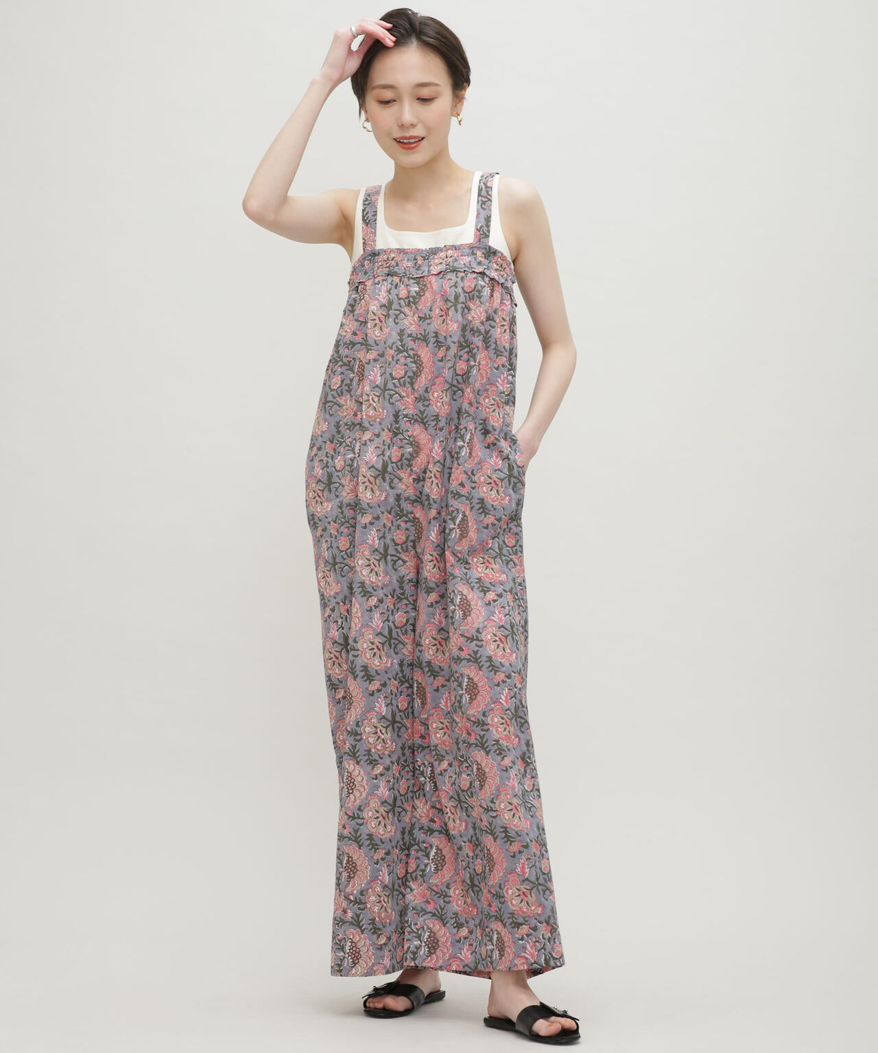 H.A.O/Block Print Jumpsuit 6713119075