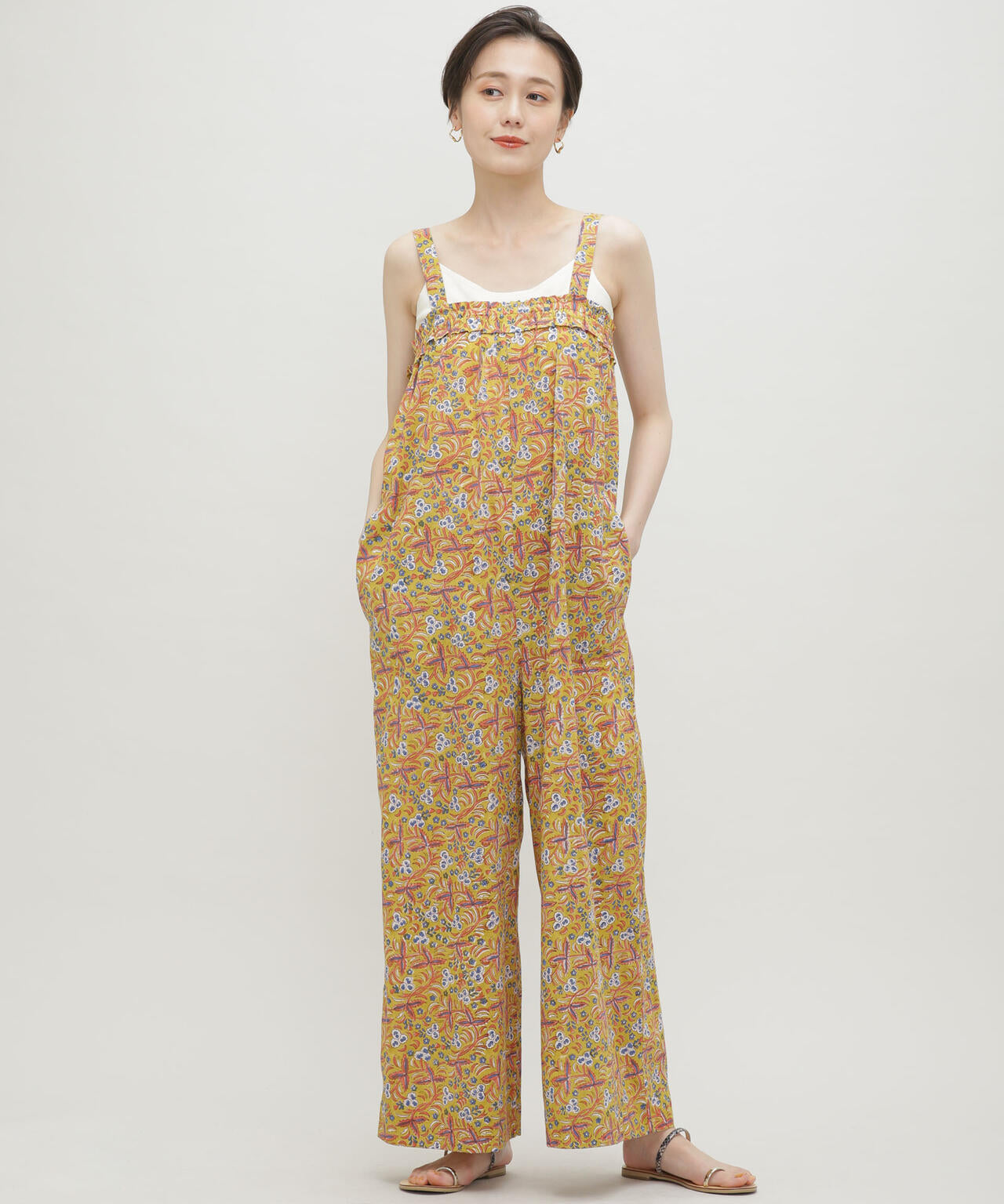 H.A.O/Block Print Jumpsuit 6713119075