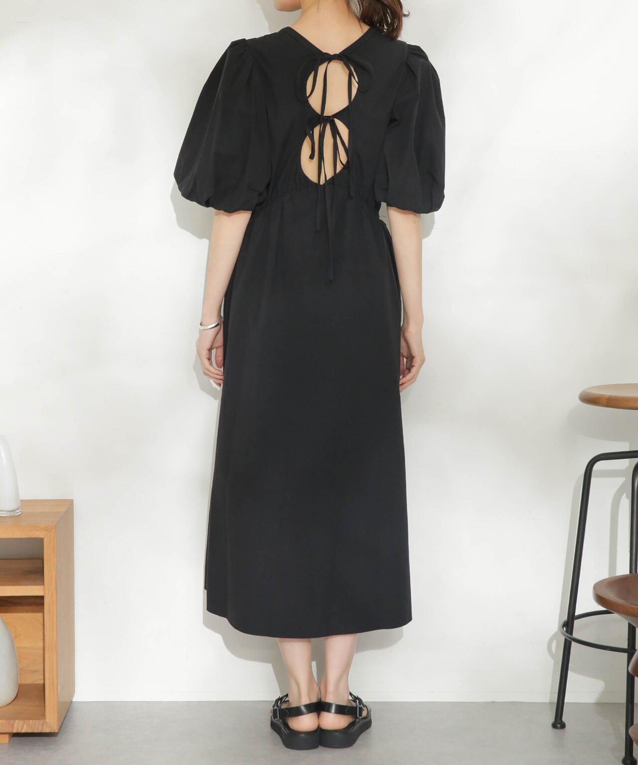 casa fline/ボリュームスリーブシャーリングドレス 6713119084