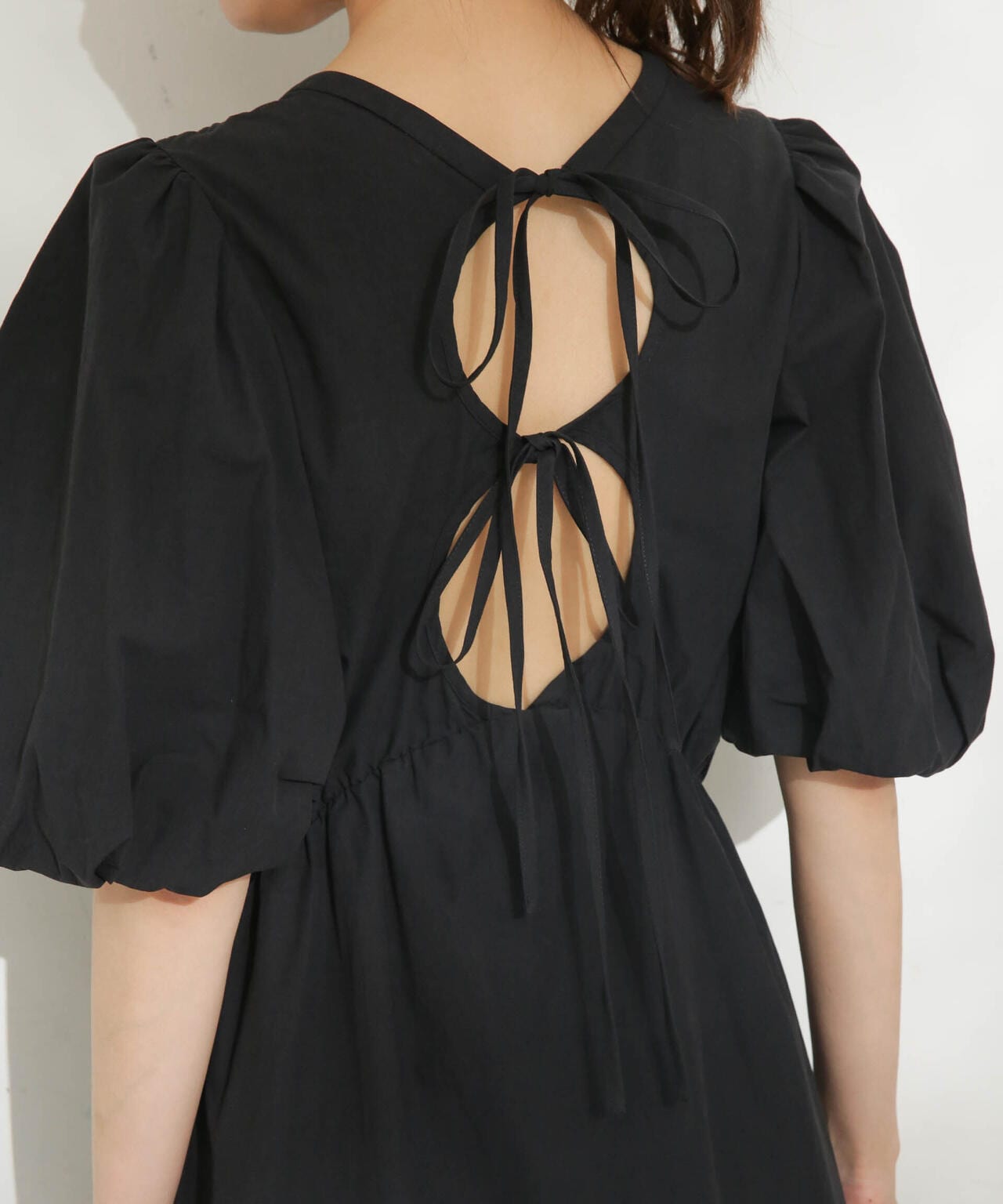 casa fline/ボリュームスリーブシャーリングドレス 6713119084