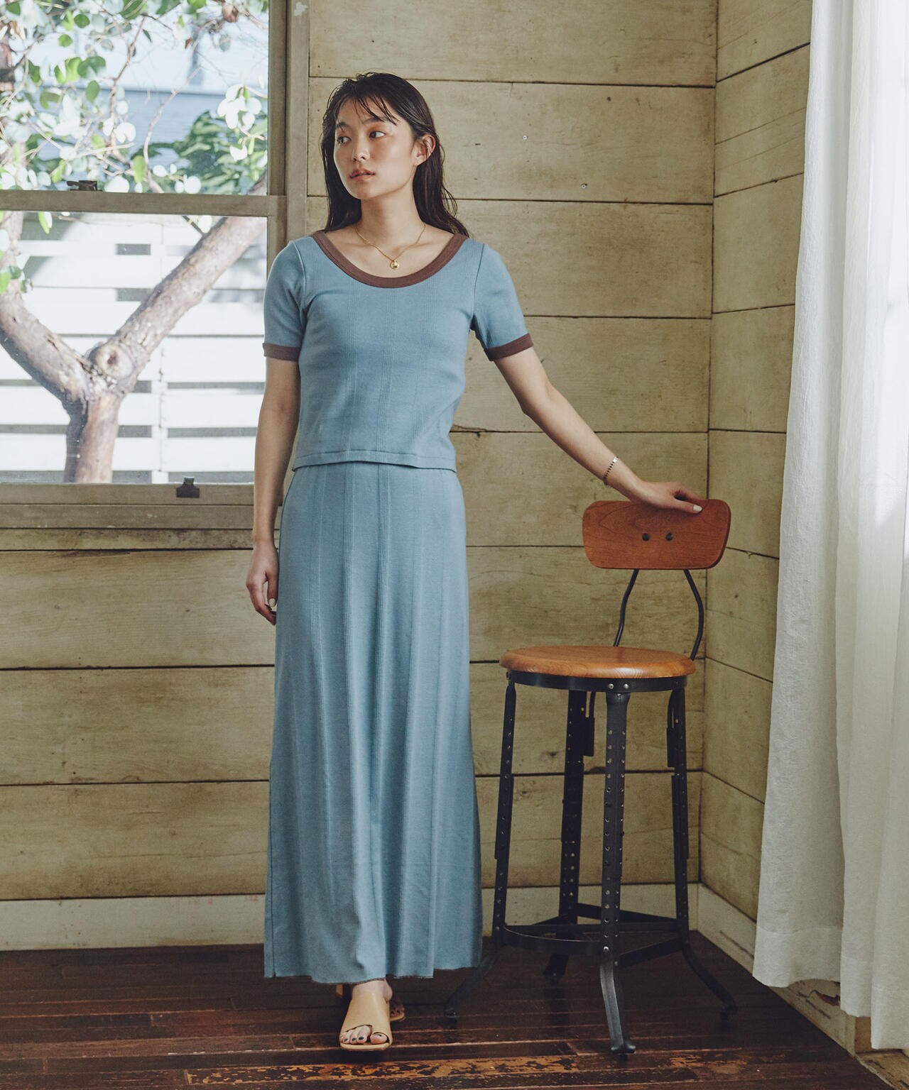 Robert P. Miller/別注 マキシ丈Skirt 6713130016
