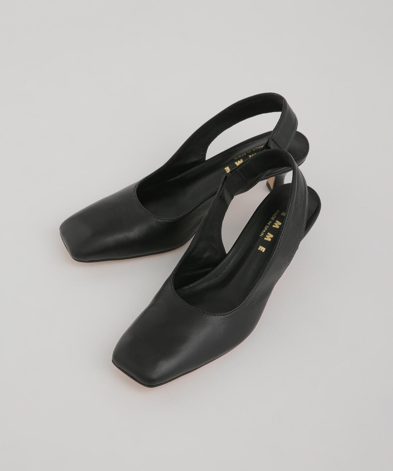 REMME/スクエアトゥバックストラップパンプス 6713133066