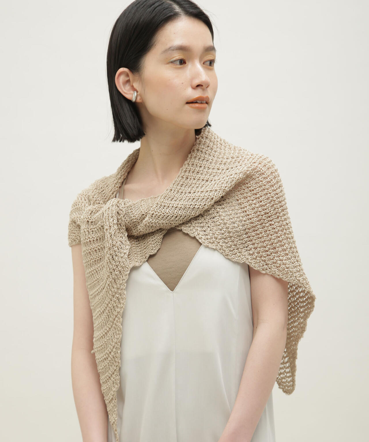 THROW/Triangle Mesh Shawl 6713141066