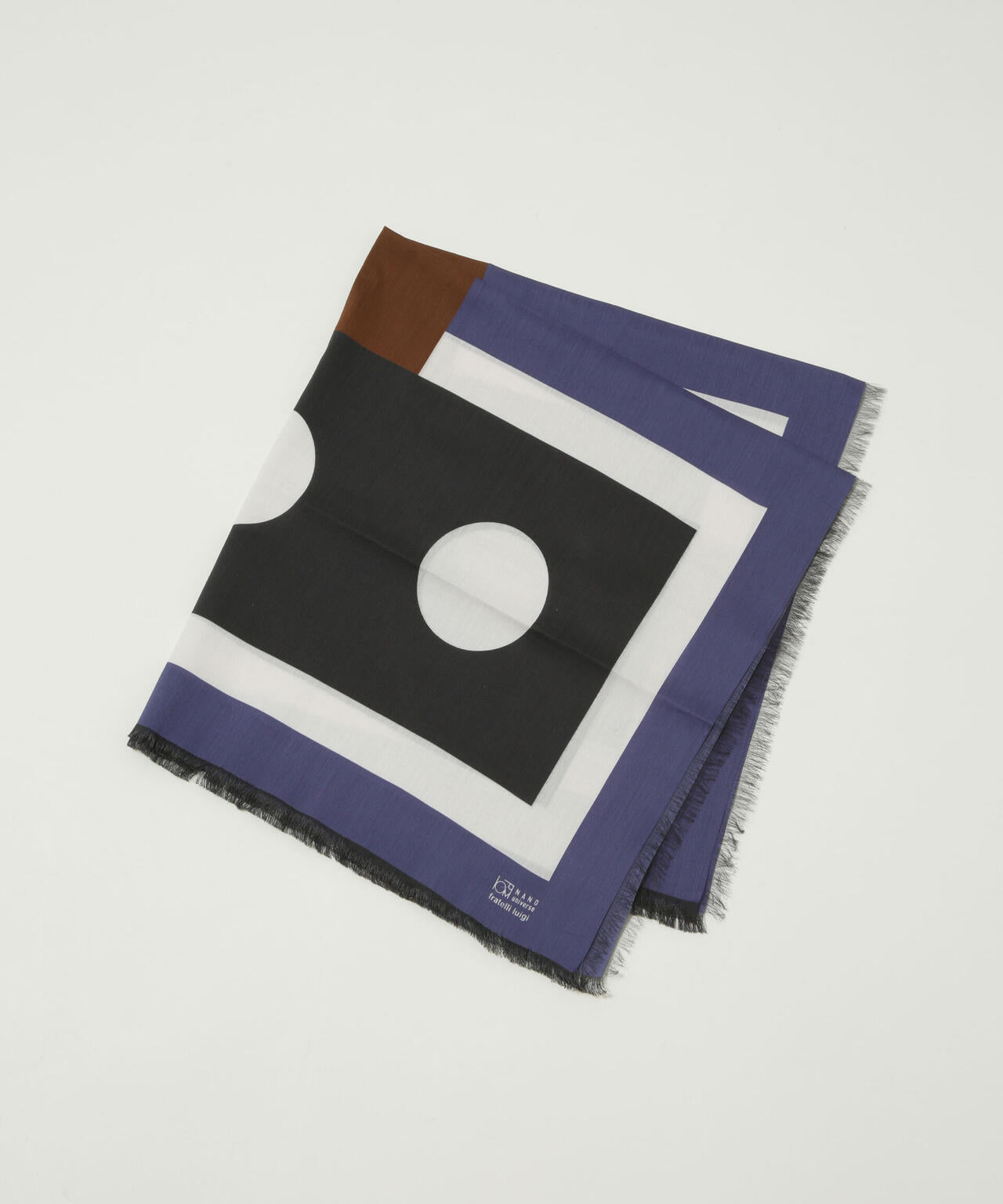 Fratelli Luigi/別注 シルクコットン フリンジスカーフ 6713141069