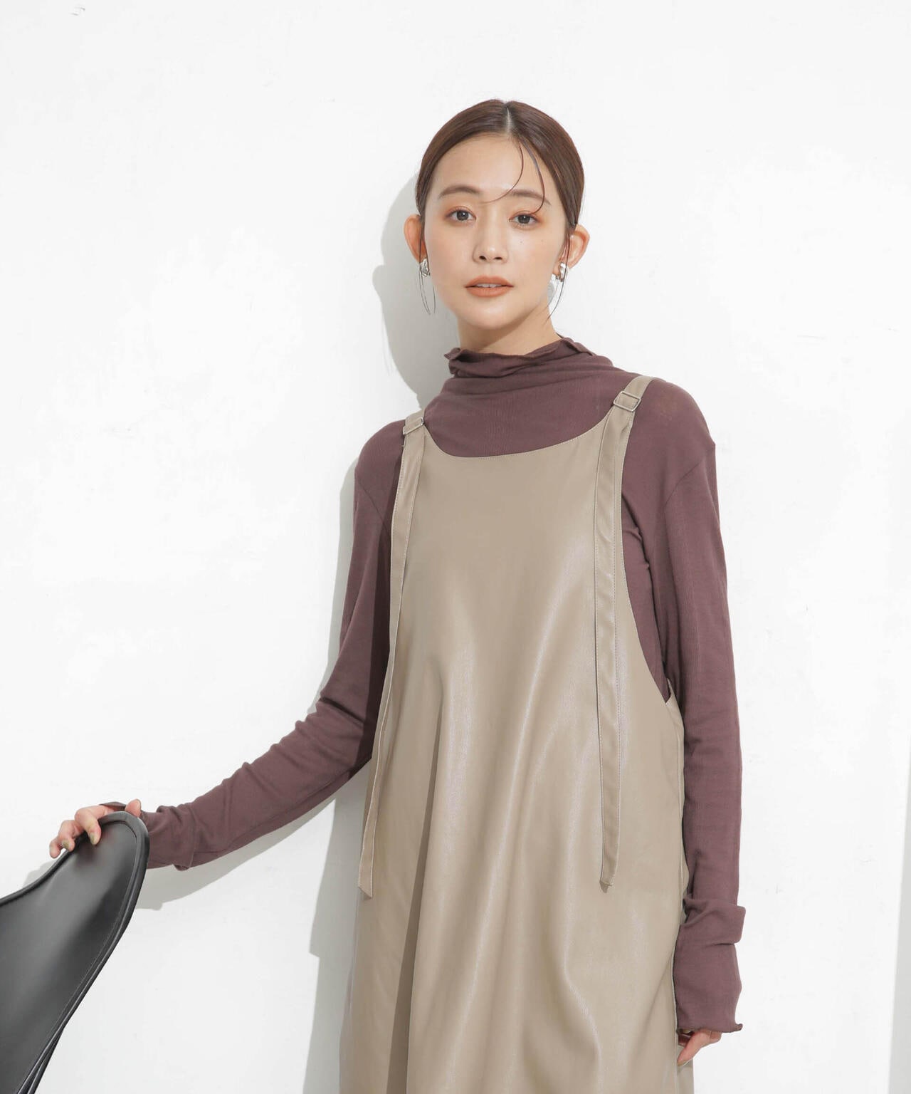 RhodolirioN/Apron Top Synthetic Leather 6713219036