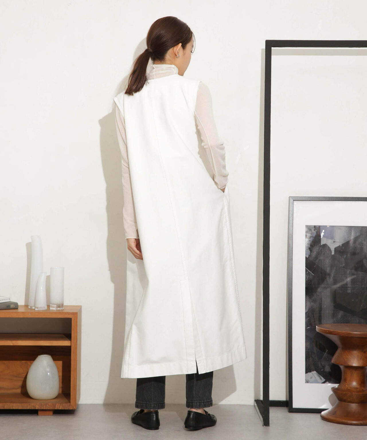 Odub/別注 ヘビーネル ベストワンピース 6713219043