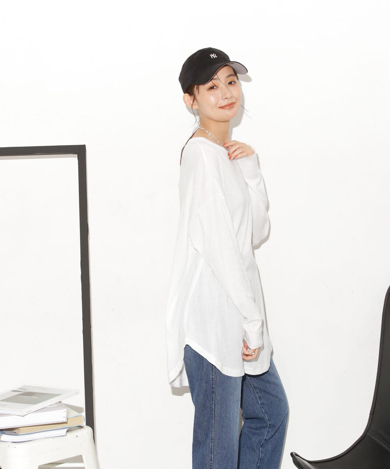 Robert P. Miller/別注 ライトパネルリブ ロングスリーブ TEE 6713223015