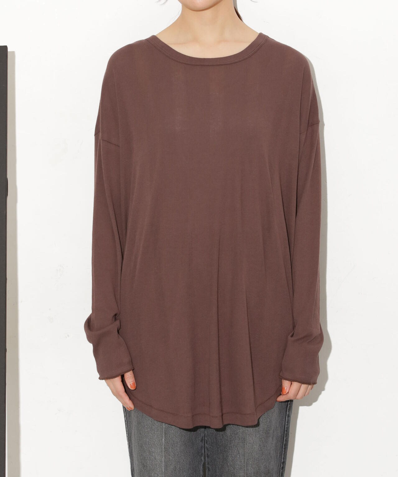 Robert P. Miller/別注 ライトパネルリブ ロングスリーブ TEE 6713223015