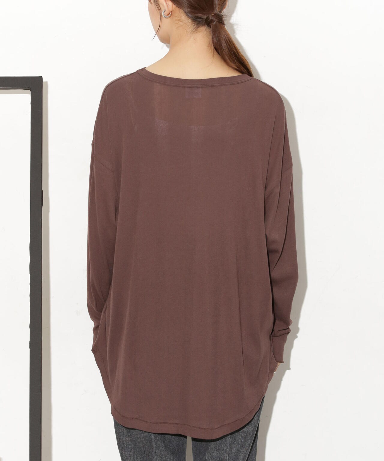 Robert P. Miller/別注 ライトパネルリブ ロングスリーブ TEE 6713223015