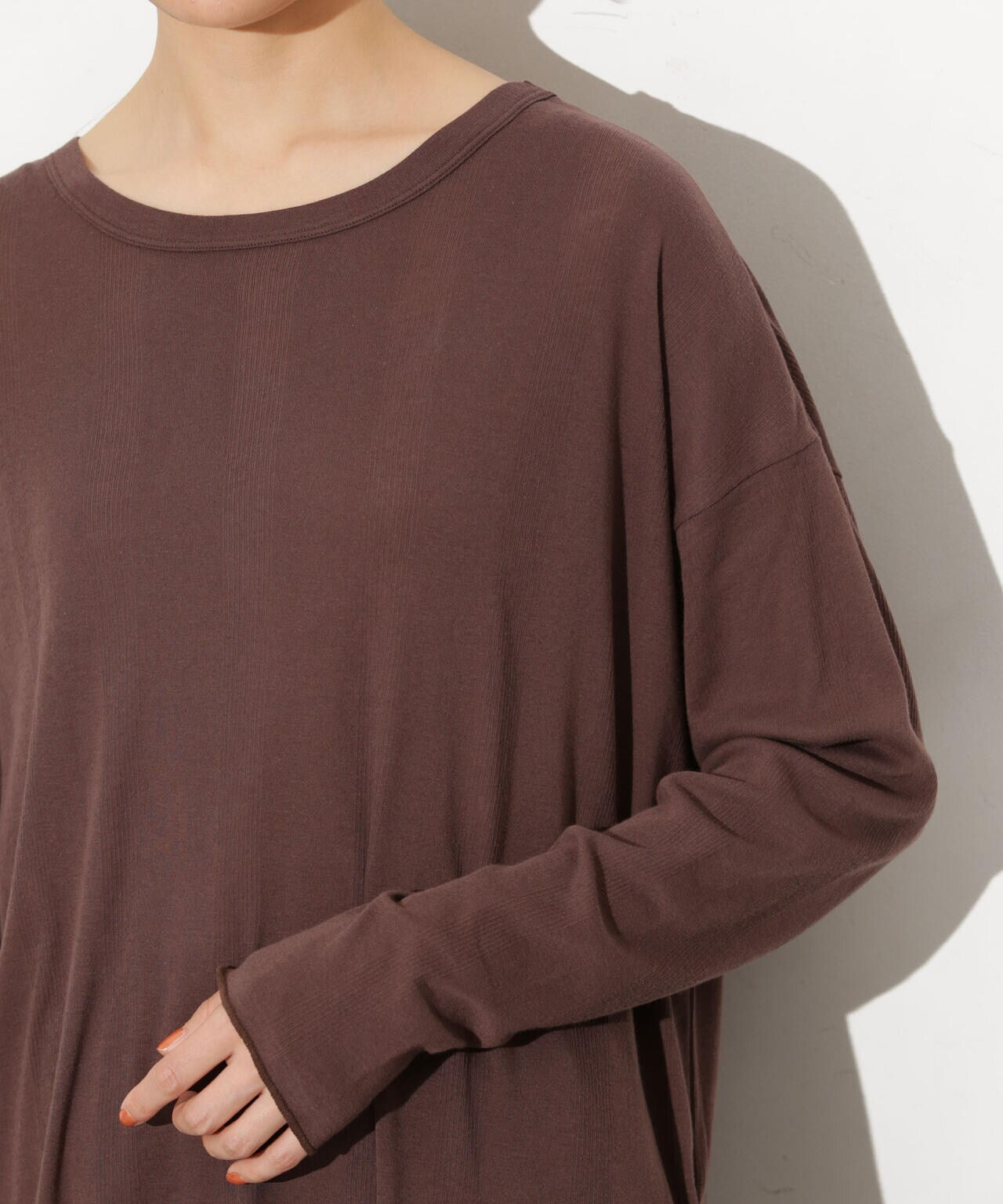 Robert P. Miller/別注 ライトパネルリブ ロングスリーブ TEE 6713223015