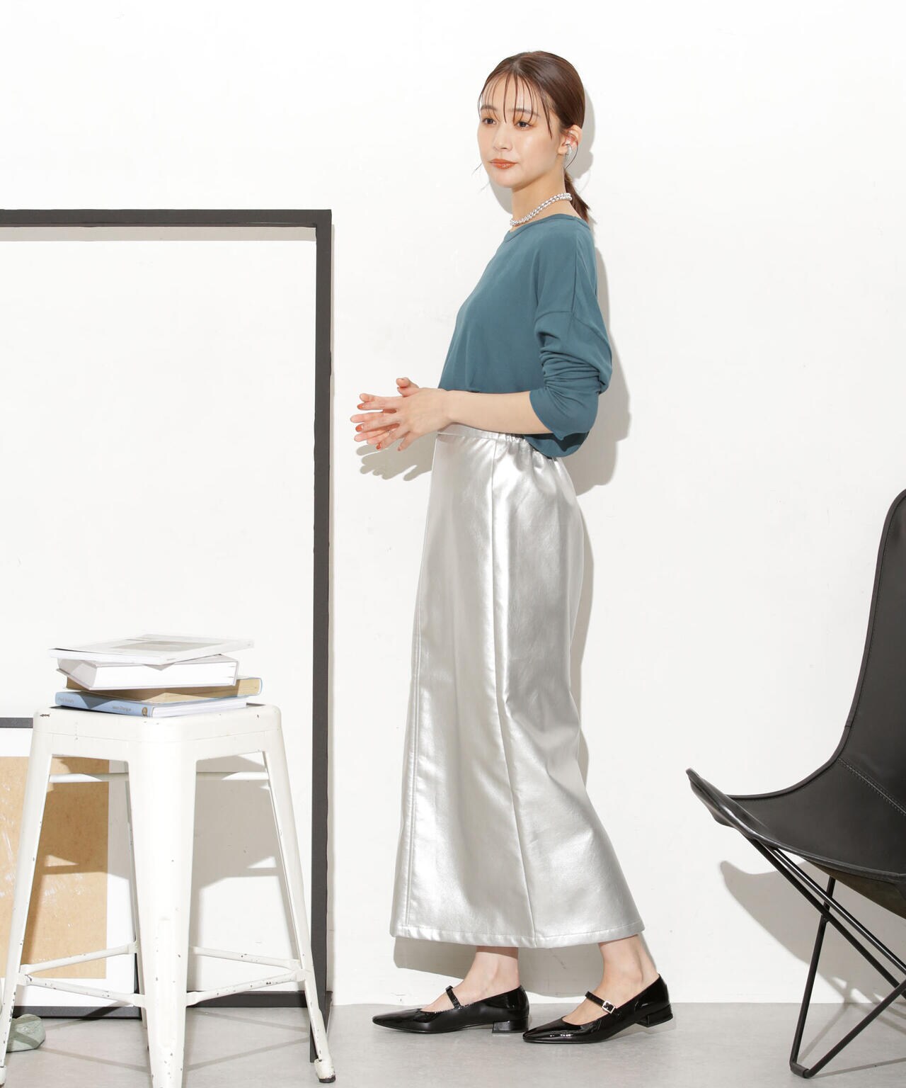 Robert P. Miller/別注 ライトパネルリブ ロングスリーブ TEE 6713223015