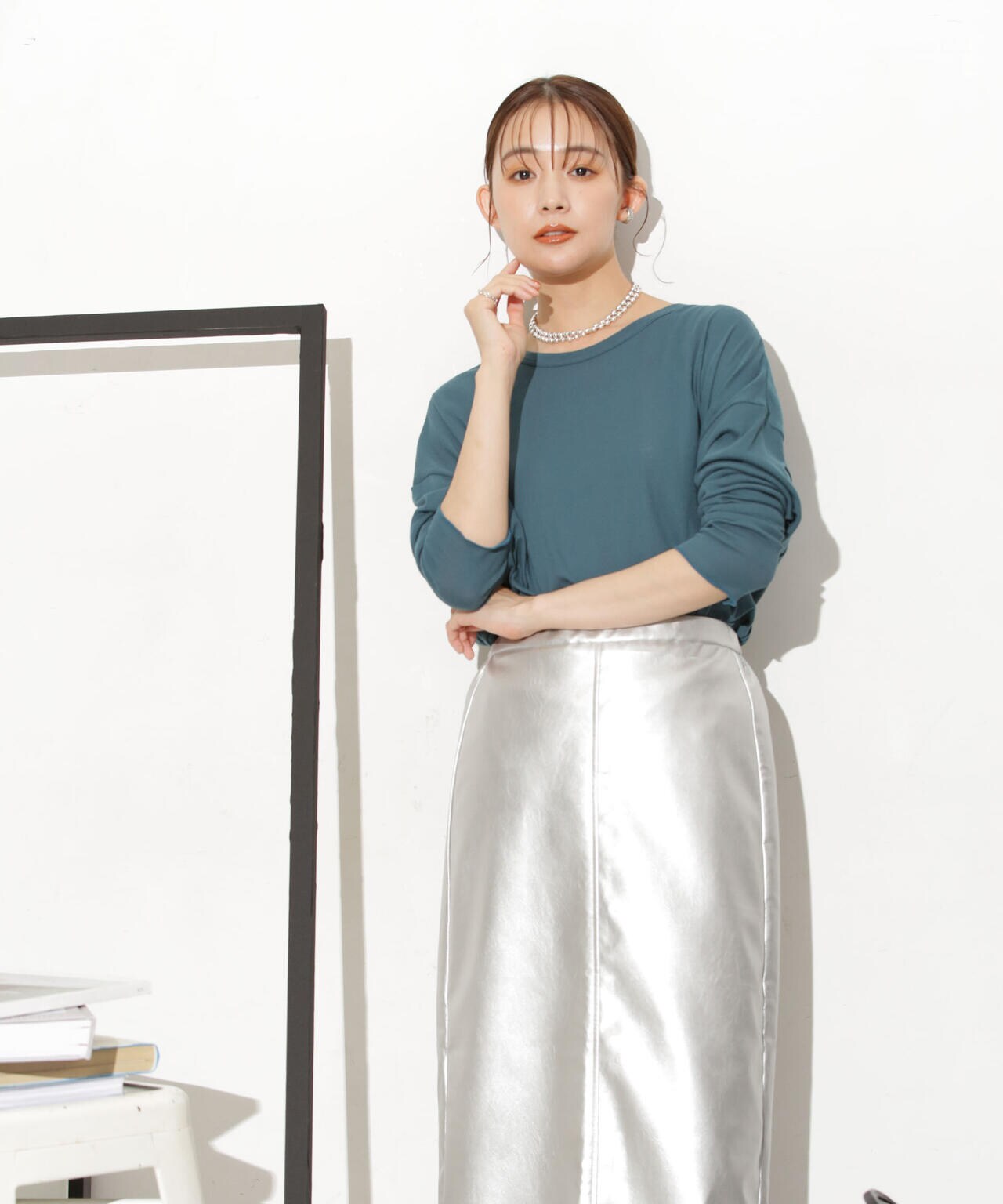 Robert P. Miller/別注 ライトパネルリブ ロングスリーブ TEE 6713223015