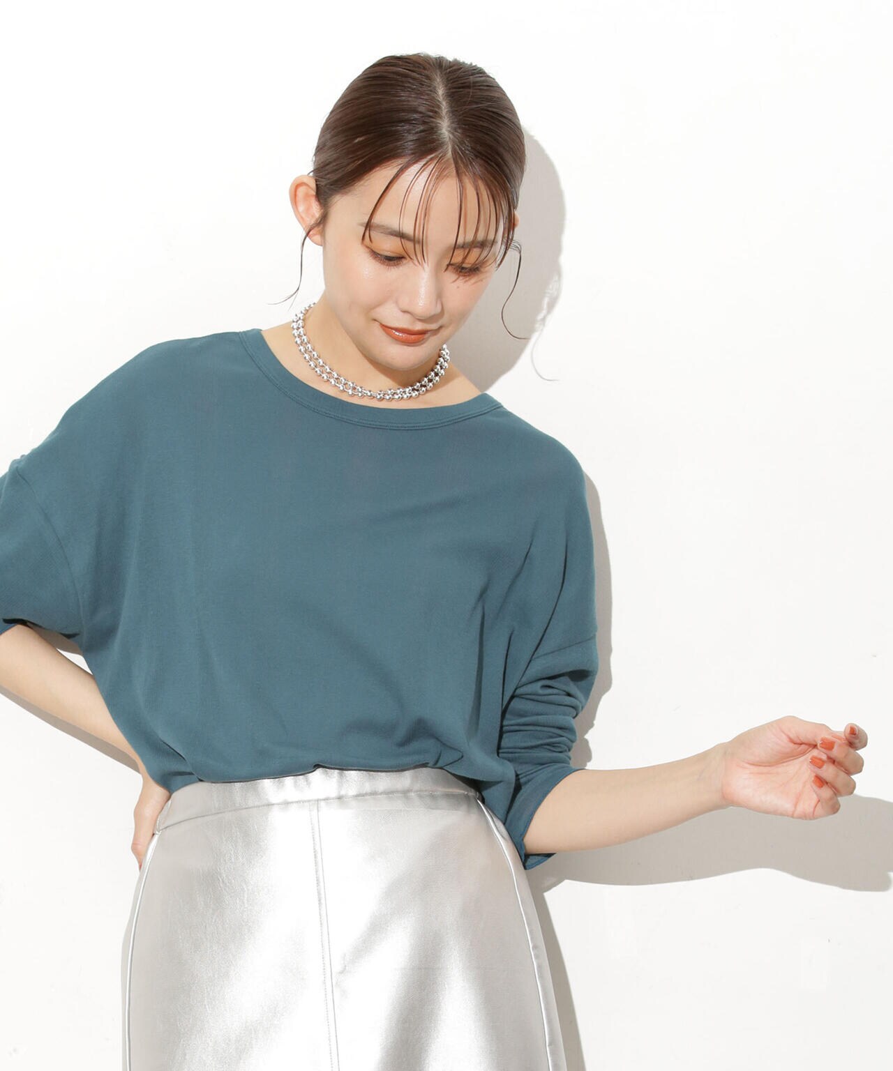 Robert P. Miller/別注 ライトパネルリブ ロングスリーブ TEE 6713223015