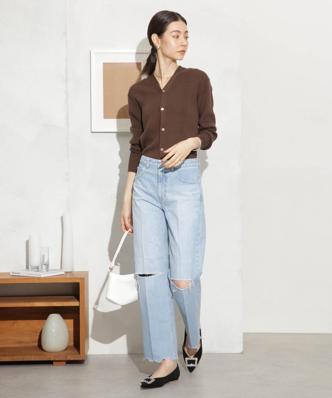 CURRENTAGE/DENIM ダメージデニム 6713227036