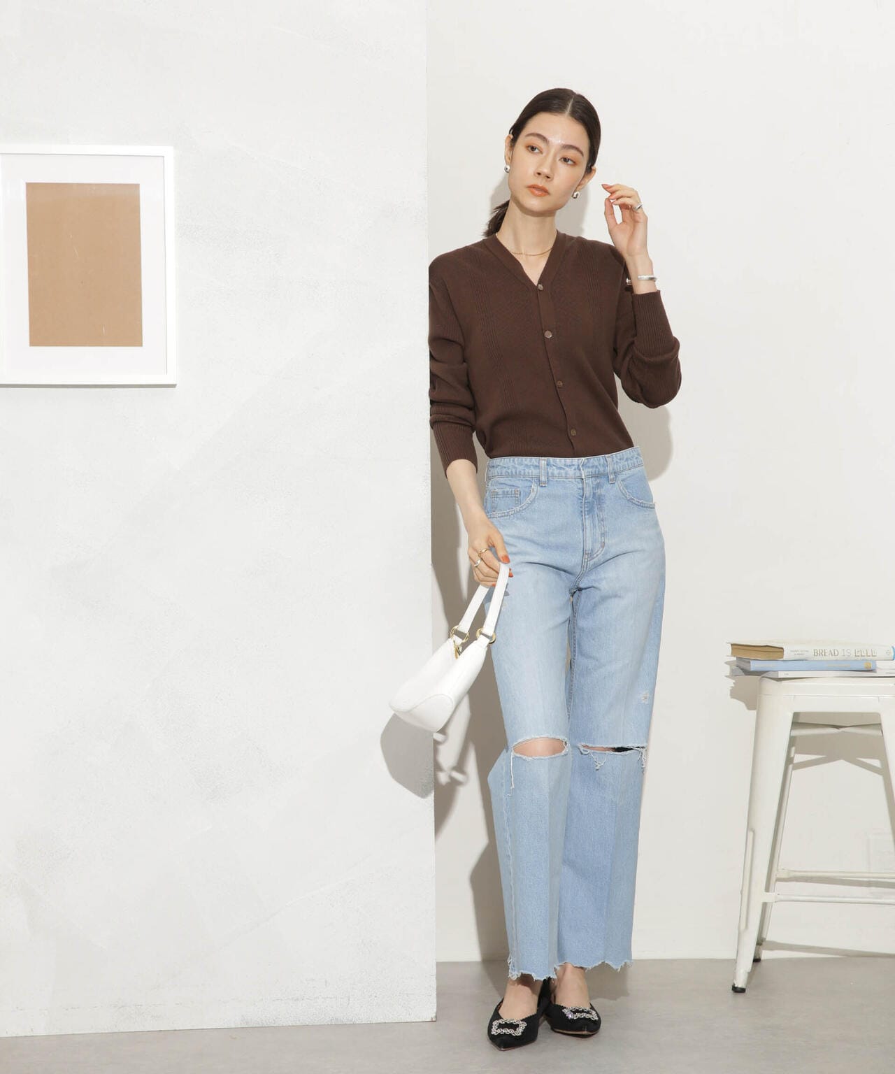 CURRENTAGE/DENIM ダメージデニム 6713227036