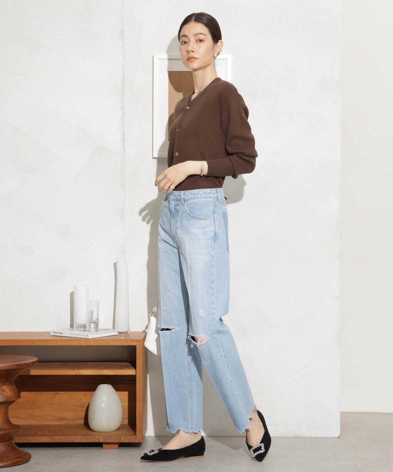CURRENTAGE/DENIM ダメージデニム 6713227036