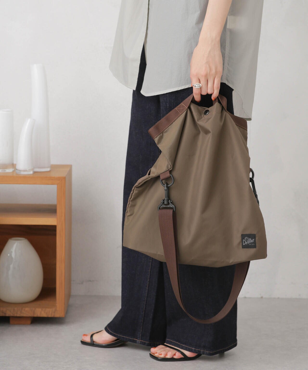 Drifter/別注 FOLD SHOULDER トート 6713232606