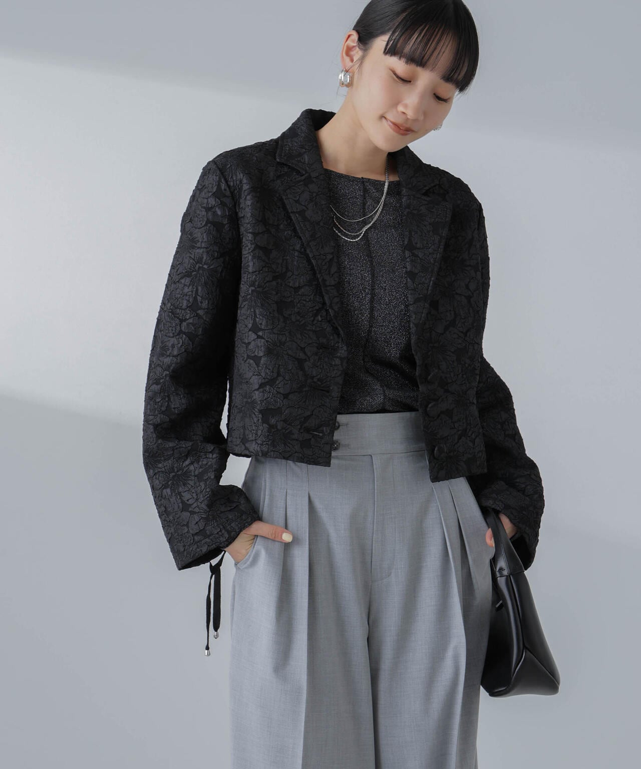 Baum und Pferdgarten/BEVIN Flower Jacquard ジャケット 6714116002