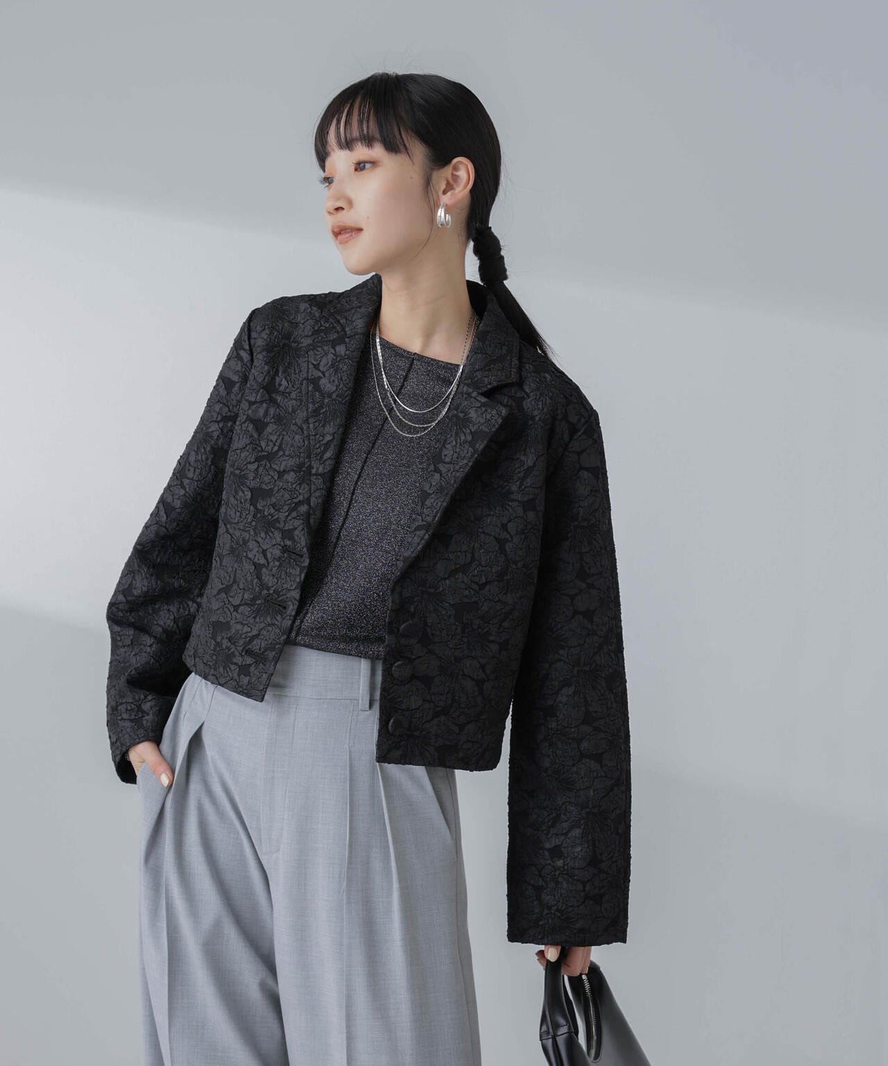Baum und Pferdgarten/BEVIN Flower Jacquard ジャケット 6714116002