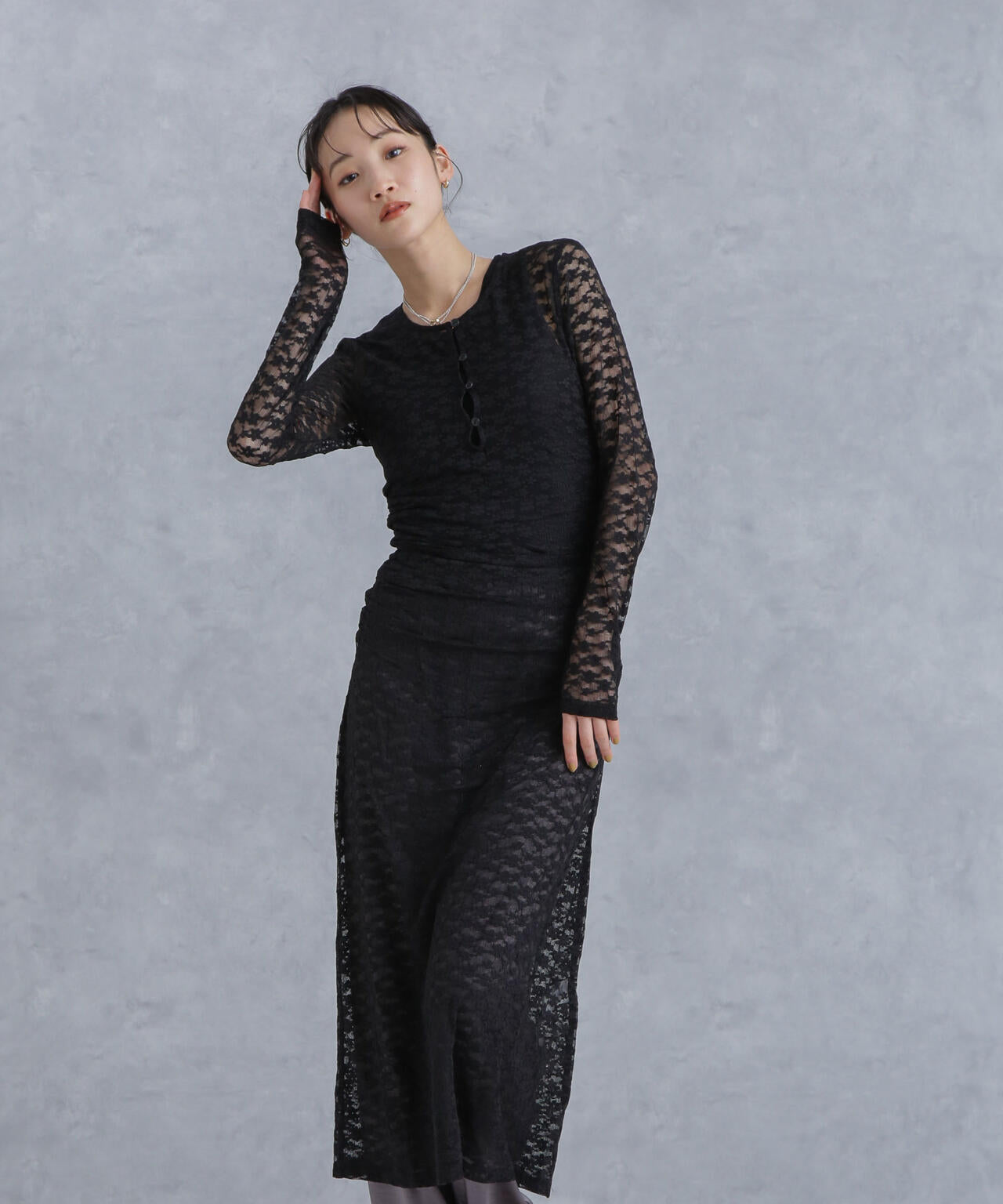 Baum und Pferdgarten/JULITA Lace Stretch ワンピース 6714119034