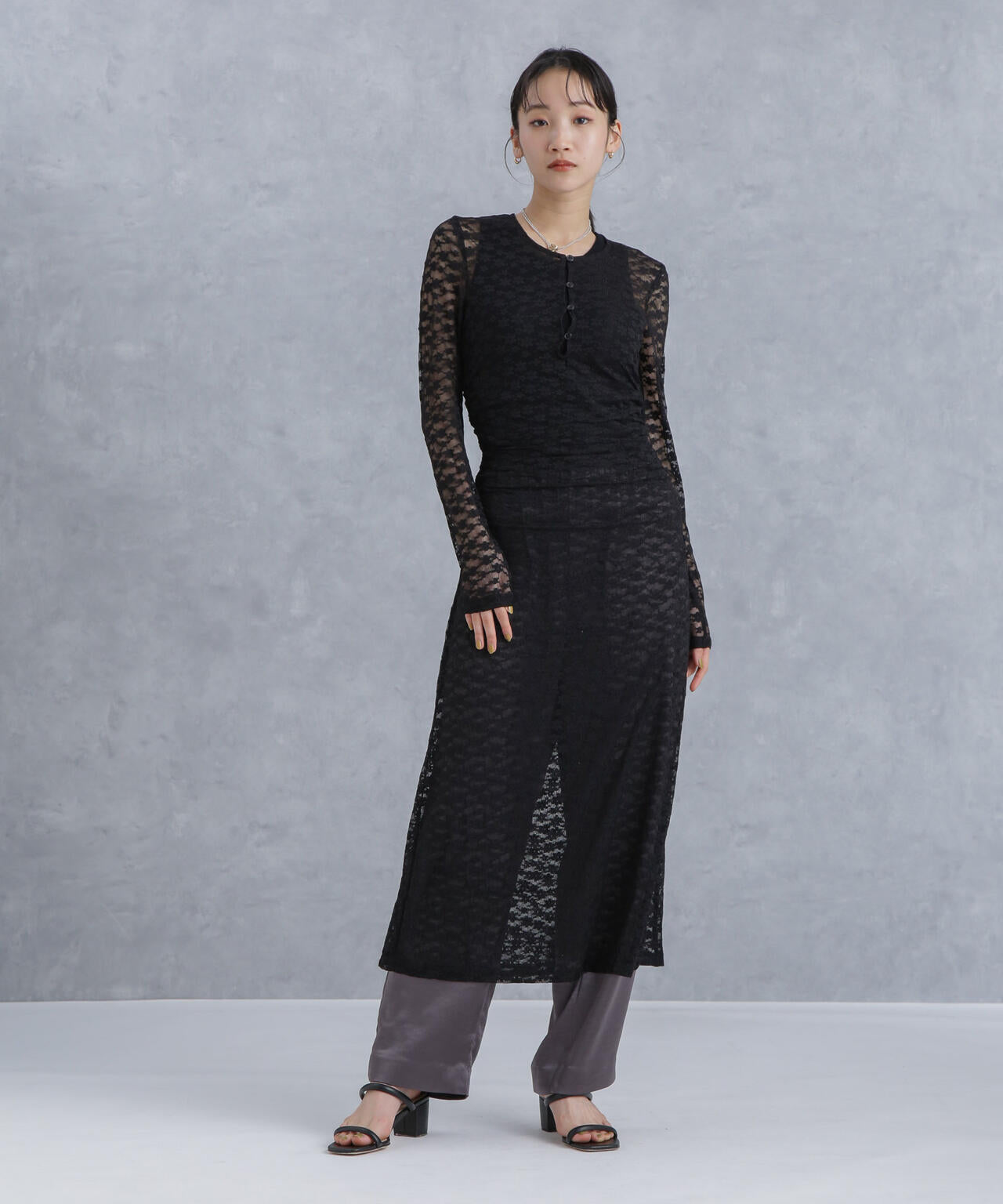 Baum und Pferdgarten/JULITA Lace Stretch ワンピース 6714119034