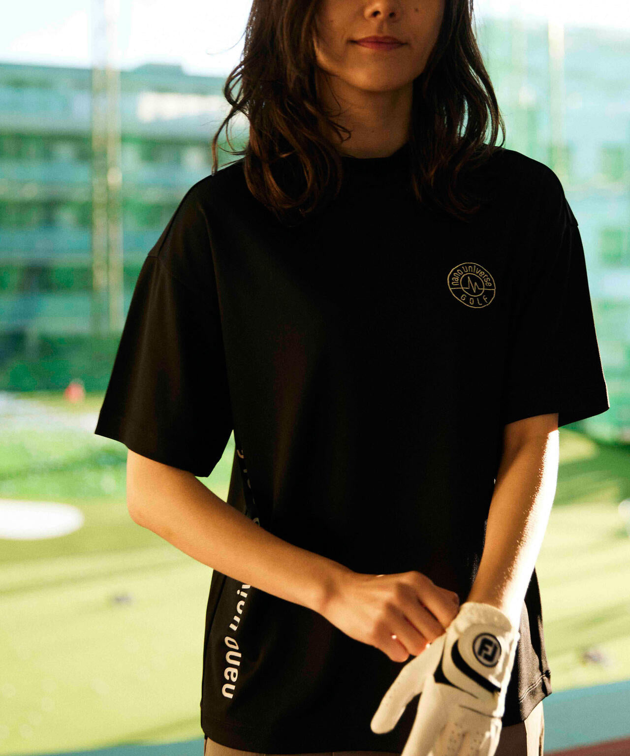nano universe GOLF/定番ポロシャツ サイドロゴ 6714124026