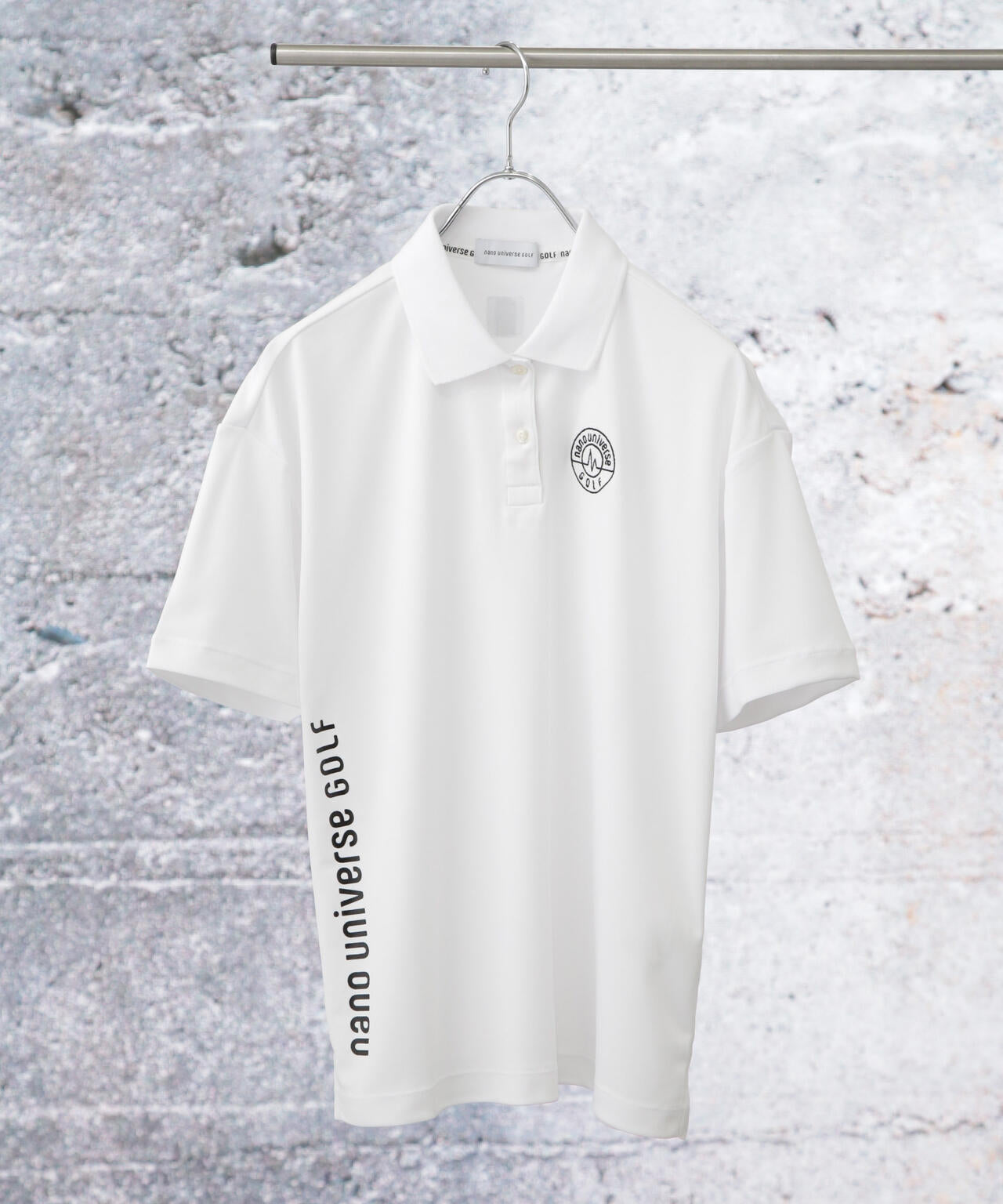 nano universe GOLF/定番ポロシャツ サイドロゴ 6714124026