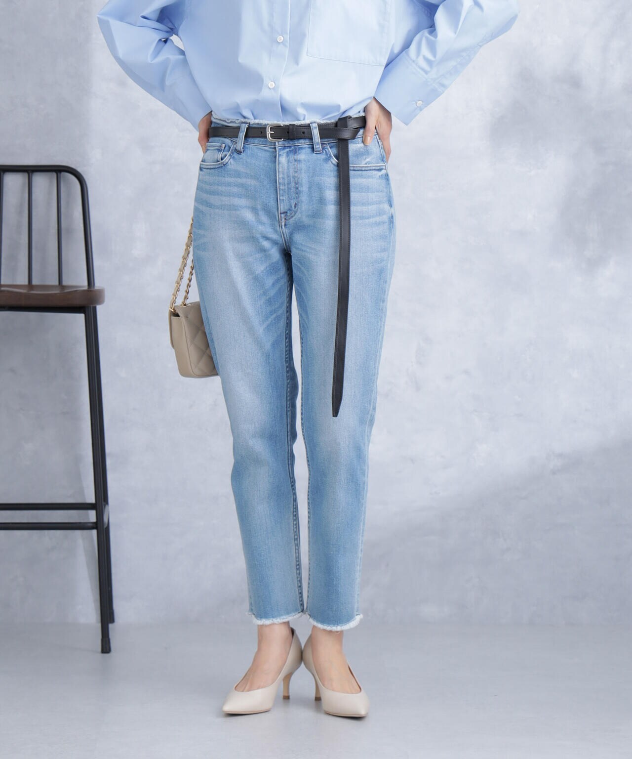 Healthy DENIM/H.Salt テーパードデニム 6714127036