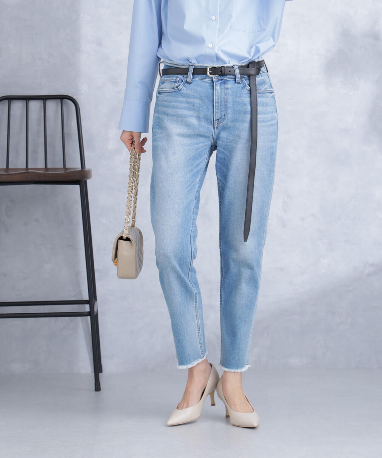 Healthy DENIM/H.Salt テーパードデニム 6714127036