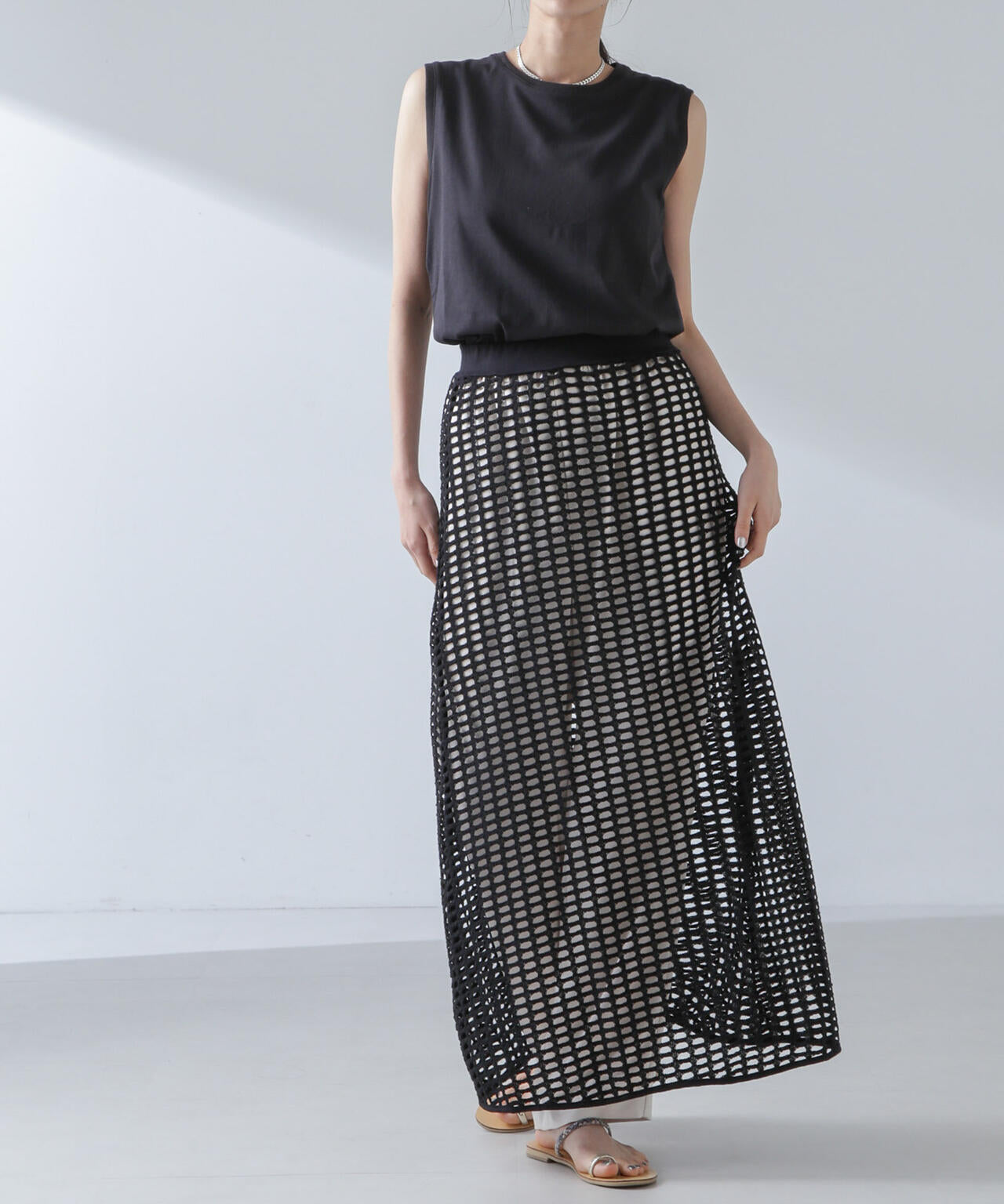 RITA ROW/Crochet straight long skirt 6714130008