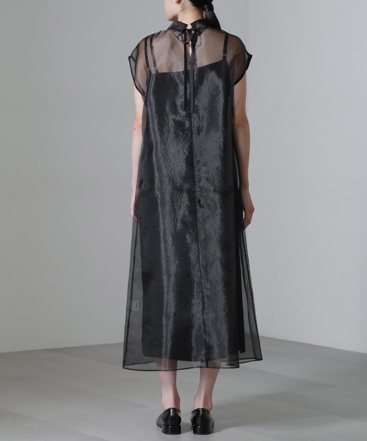 Kaene/アシメインナーオーガンジードレス 6714219025