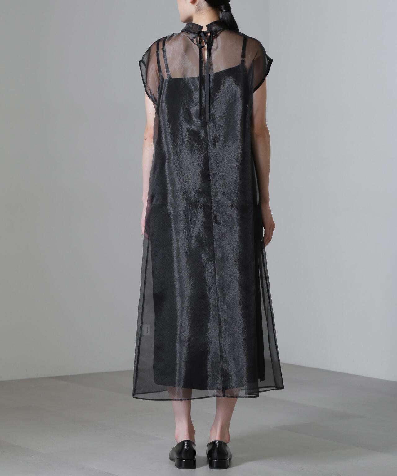 Kaene/アシメインナーオーガンジードレス 6714219025