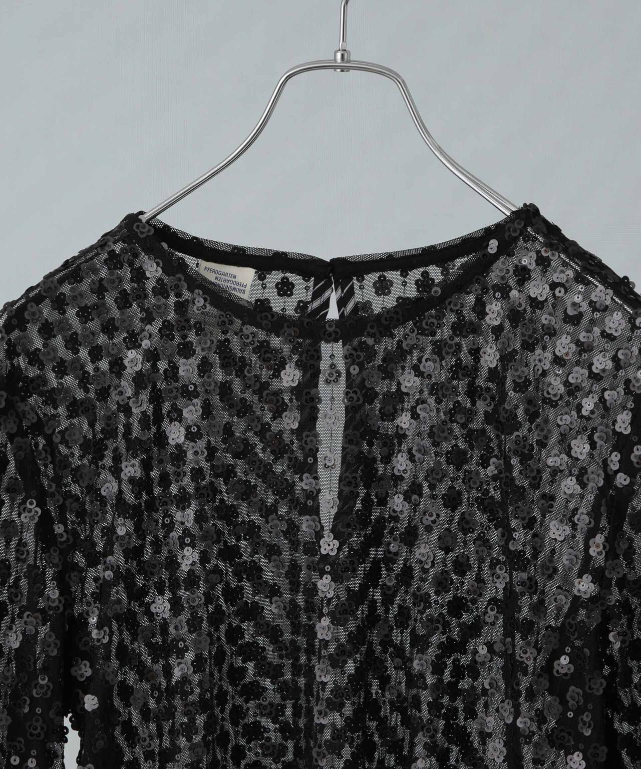 BAUM UND PFERDGARTEN/Glitter Flowers ブラウス(セットアップ可) 6714220013