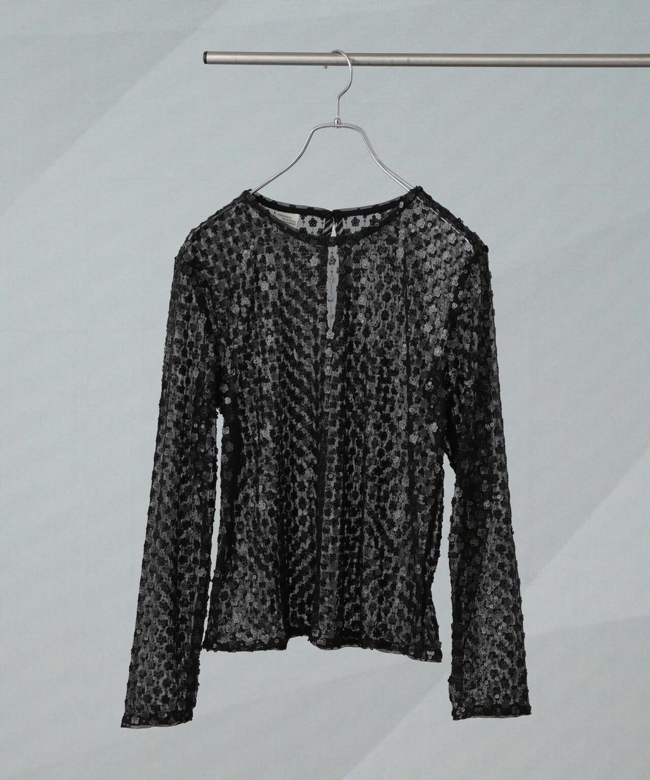 BAUM UND PFERDGARTEN/Glitter Flowers ブラウス(セットアップ可) 6714220013