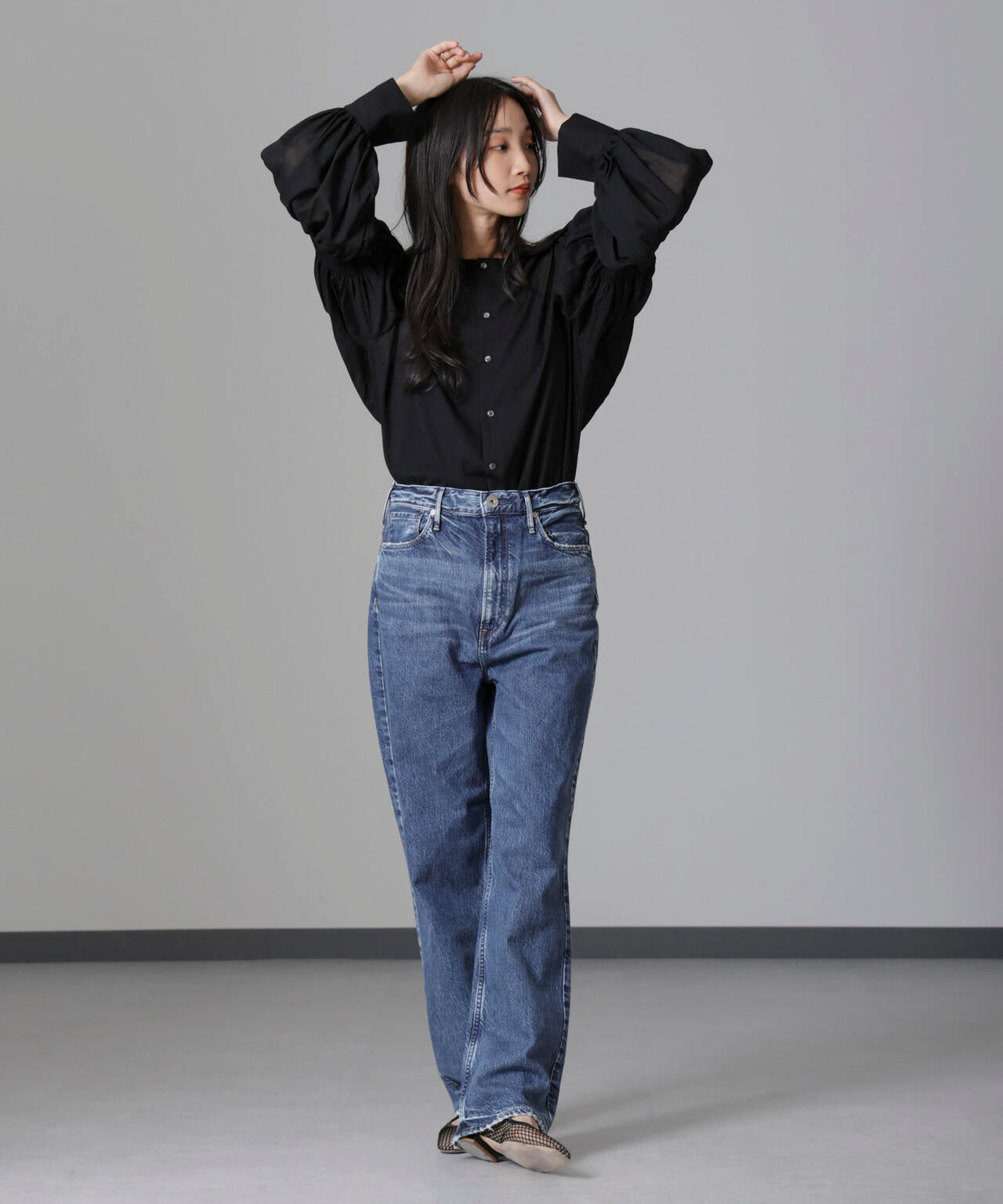 RhodolirioN/Two-way Cape Collar Blouse 6714220018