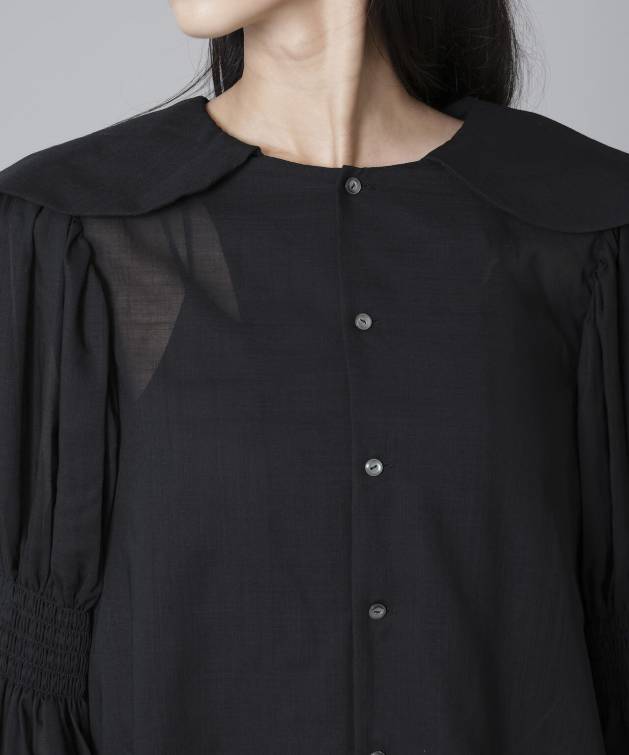 RhodolirioN/Two-way Cape Collar Blouse 6714220018