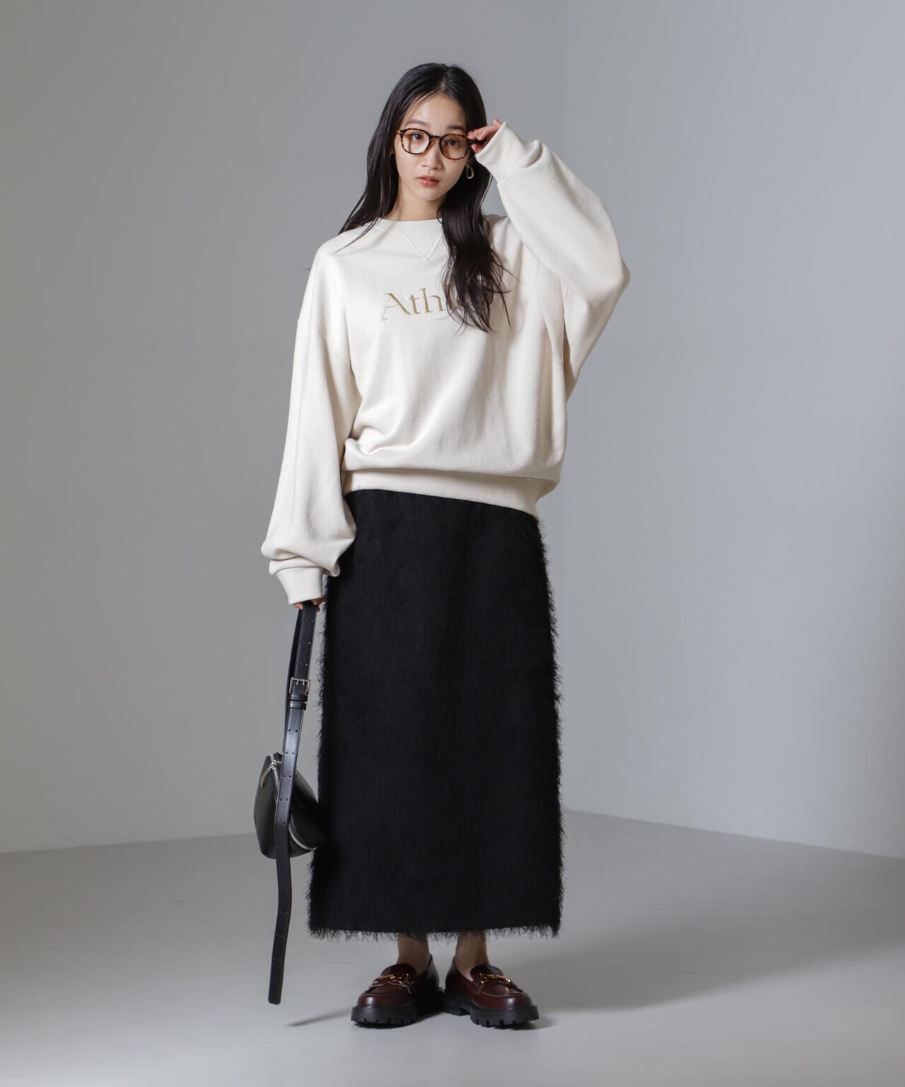 RUSSELL ATHLETIC/別注 Sweat Crew Neck Emb.Shirt 6714223043